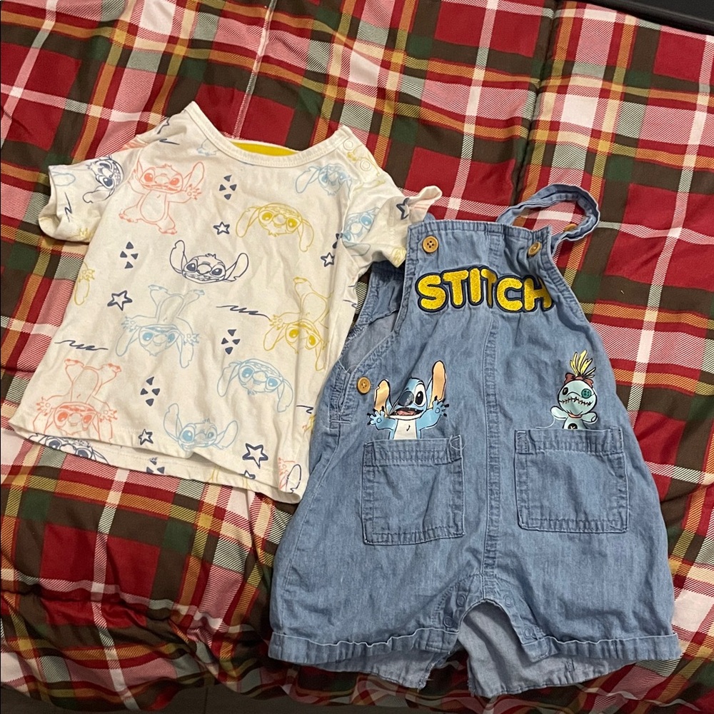 Disney Baby White and Yellow Outfit